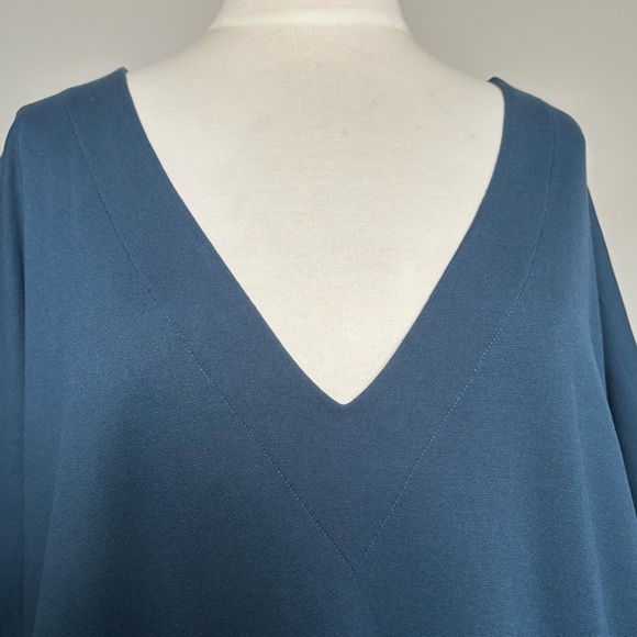 The Tiny Closet Peacock Blue Painter Dress, Medium - Picture 4 of 13